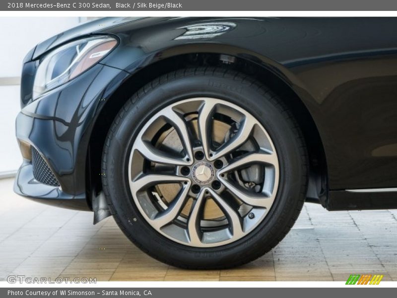 Black / Silk Beige/Black 2018 Mercedes-Benz C 300 Sedan