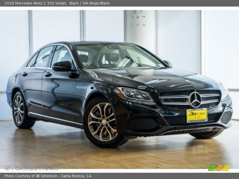 Black / Silk Beige/Black 2018 Mercedes-Benz C 300 Sedan