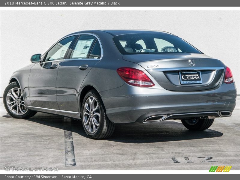 Selenite Grey Metallic / Black 2018 Mercedes-Benz C 300 Sedan