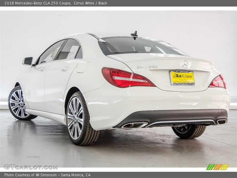 Cirrus White / Black 2018 Mercedes-Benz CLA 250 Coupe