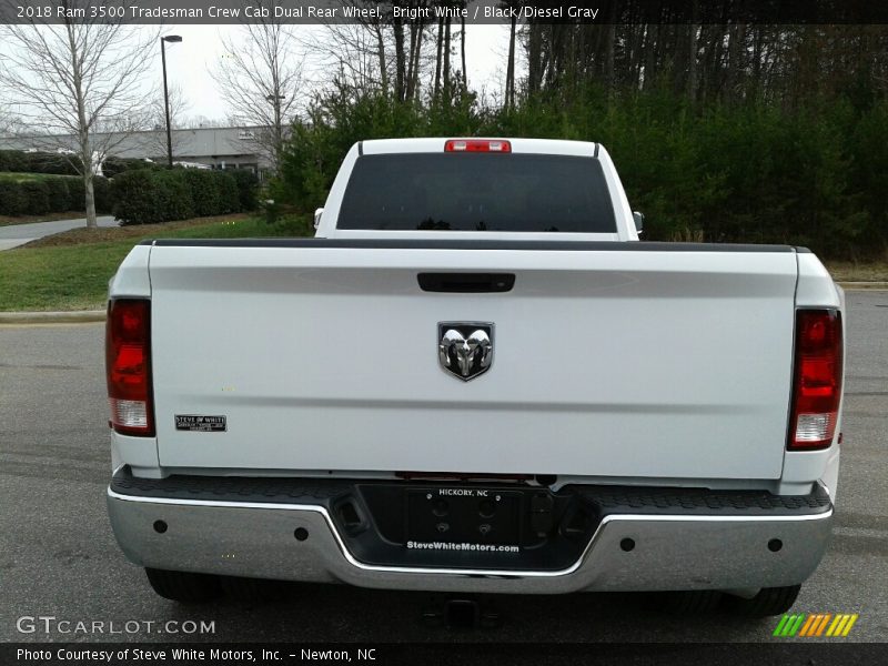 Bright White / Black/Diesel Gray 2018 Ram 3500 Tradesman Crew Cab Dual Rear Wheel