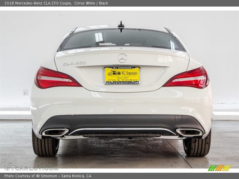 Cirrus White / Black 2018 Mercedes-Benz CLA 250 Coupe