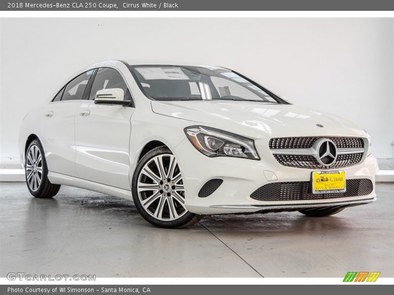 Cirrus White / Black 2018 Mercedes-Benz CLA 250 Coupe