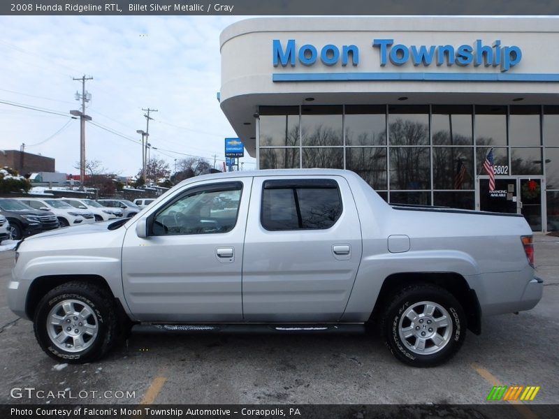 Billet Silver Metallic / Gray 2008 Honda Ridgeline RTL