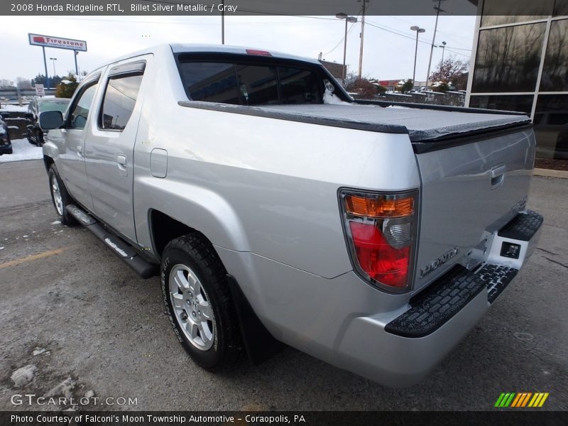Billet Silver Metallic / Gray 2008 Honda Ridgeline RTL