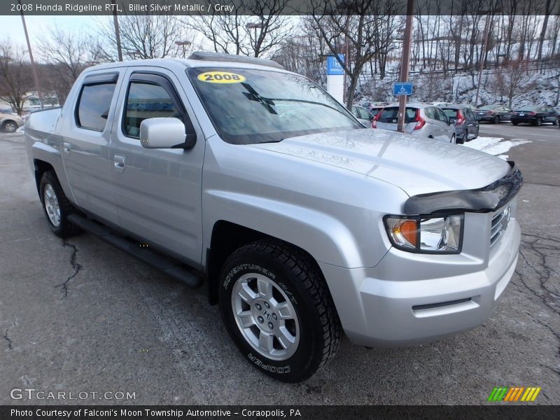 Billet Silver Metallic / Gray 2008 Honda Ridgeline RTL