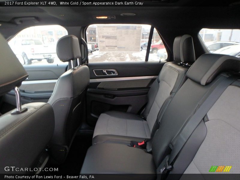 White Gold / Sport Appearance Dark Earth Gray 2017 Ford Explorer XLT 4WD