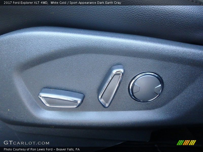 White Gold / Sport Appearance Dark Earth Gray 2017 Ford Explorer XLT 4WD