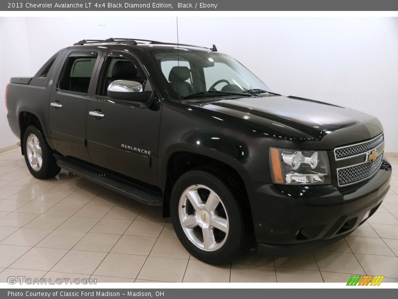 Black / Ebony 2013 Chevrolet Avalanche LT 4x4 Black Diamond Edition