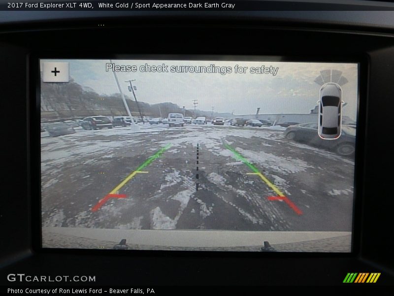 White Gold / Sport Appearance Dark Earth Gray 2017 Ford Explorer XLT 4WD