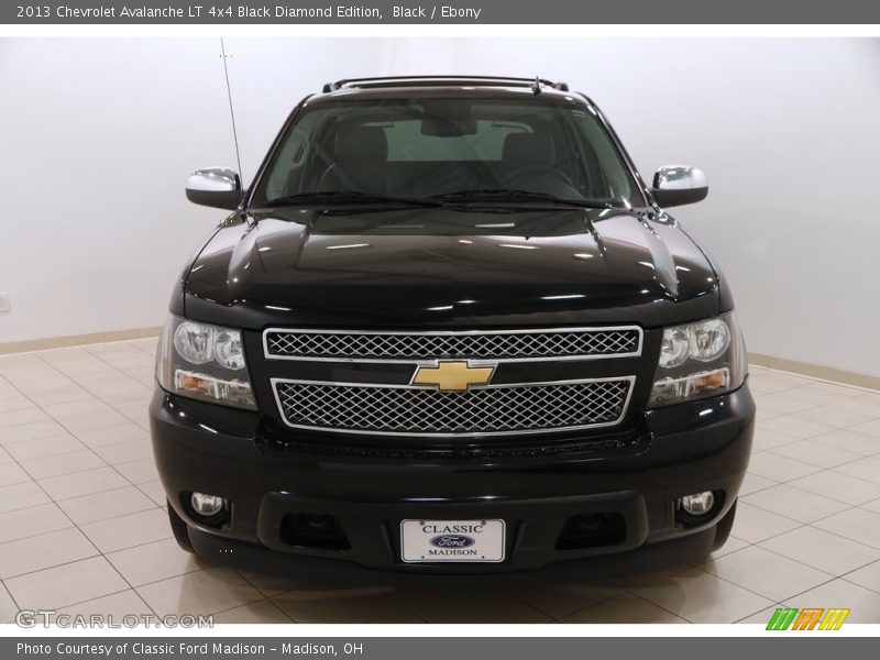 Black / Ebony 2013 Chevrolet Avalanche LT 4x4 Black Diamond Edition