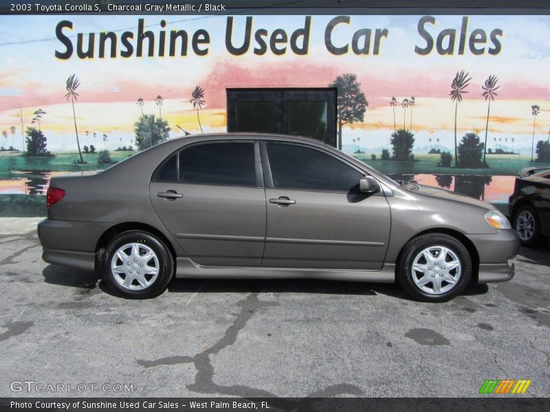 Charcoal Gray Metallic / Black 2003 Toyota Corolla S