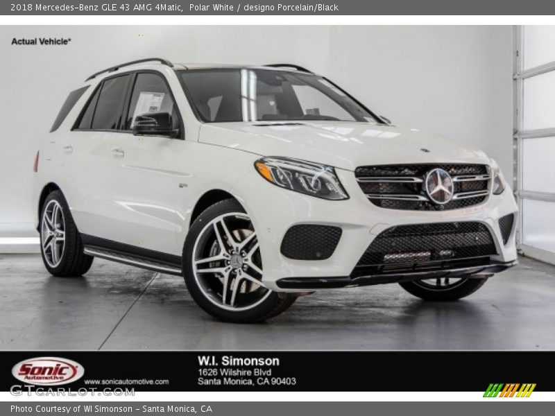 Polar White / designo Porcelain/Black 2018 Mercedes-Benz GLE 43 AMG 4Matic