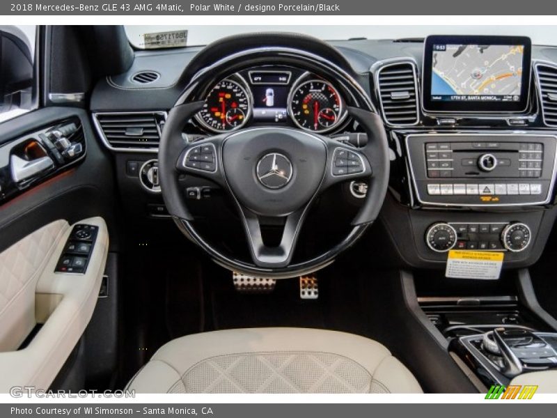 Polar White / designo Porcelain/Black 2018 Mercedes-Benz GLE 43 AMG 4Matic