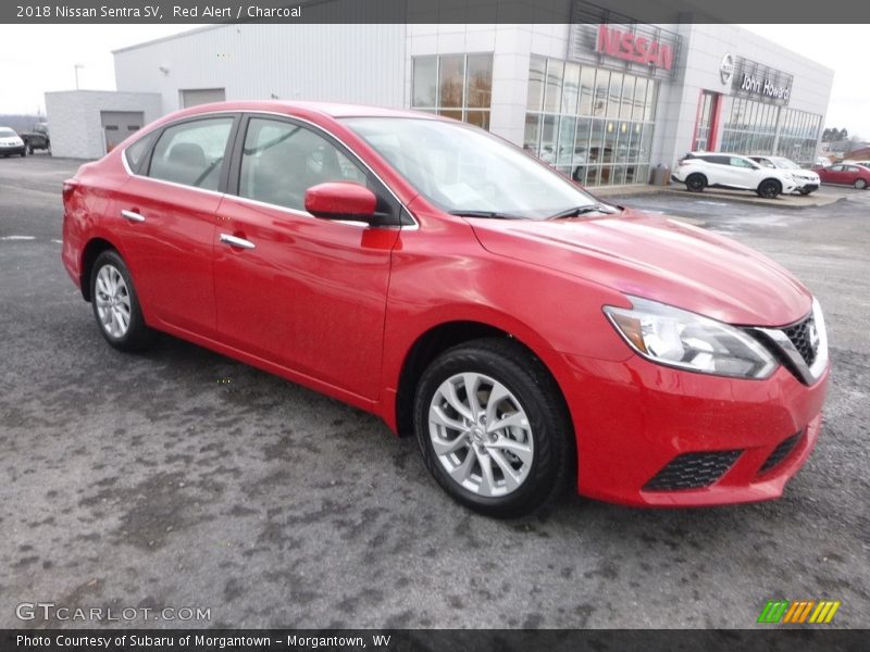 Red Alert / Charcoal 2018 Nissan Sentra SV