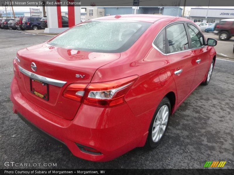 Red Alert / Charcoal 2018 Nissan Sentra SV
