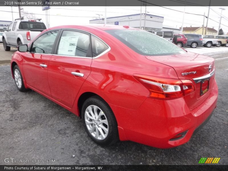 Red Alert / Charcoal 2018 Nissan Sentra SV