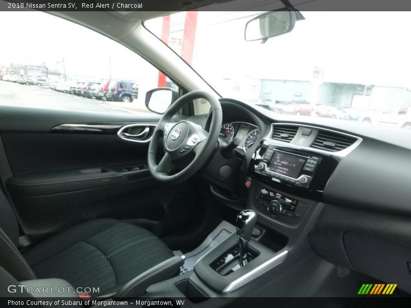 Red Alert / Charcoal 2018 Nissan Sentra SV