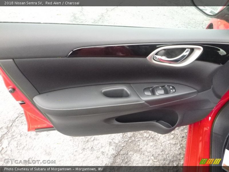 Red Alert / Charcoal 2018 Nissan Sentra SV