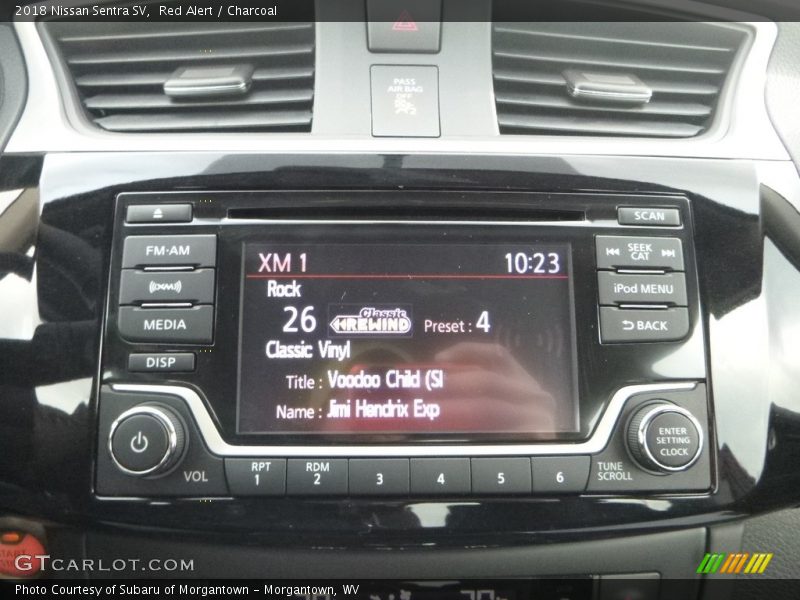 Red Alert / Charcoal 2018 Nissan Sentra SV