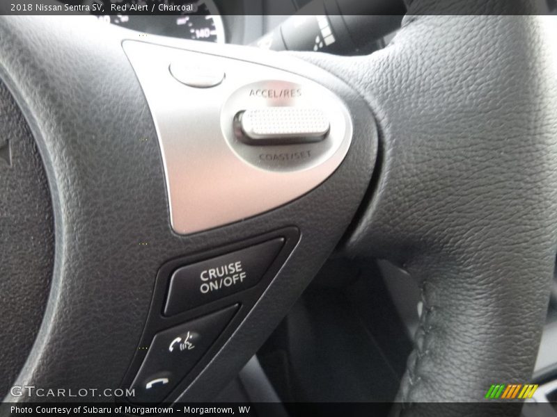 Red Alert / Charcoal 2018 Nissan Sentra SV