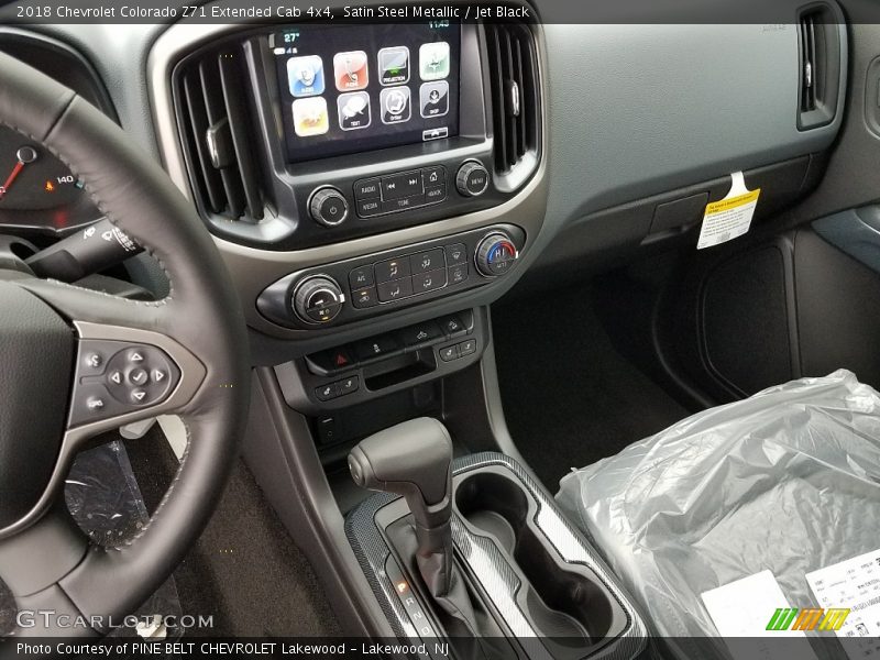 Satin Steel Metallic / Jet Black 2018 Chevrolet Colorado Z71 Extended Cab 4x4