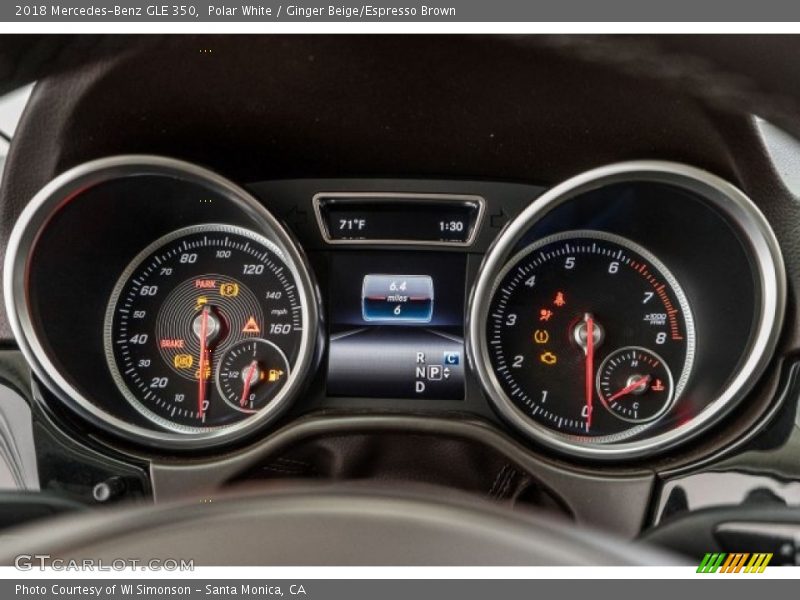 Polar White / Ginger Beige/Espresso Brown 2018 Mercedes-Benz GLE 350