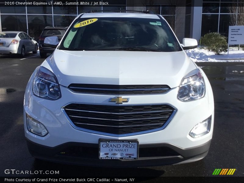 Summit White / Jet Black 2016 Chevrolet Equinox LT AWD