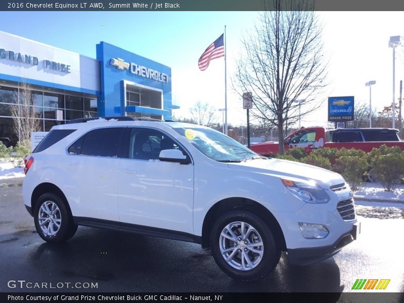 Summit White / Jet Black 2016 Chevrolet Equinox LT AWD