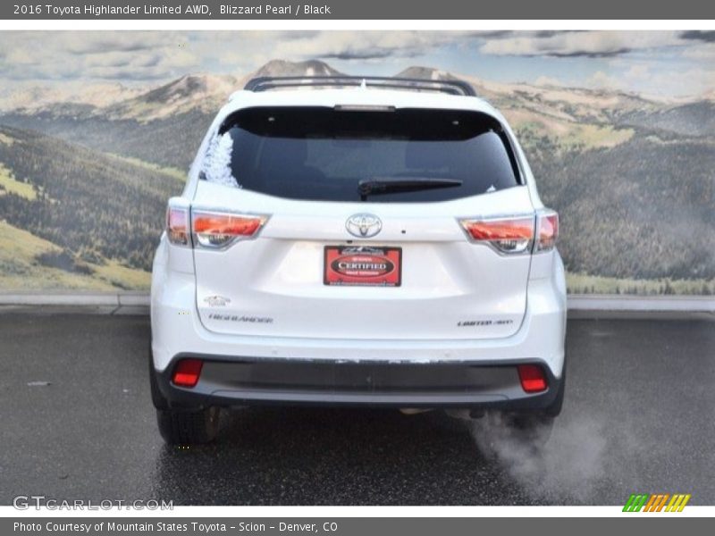Blizzard Pearl / Black 2016 Toyota Highlander Limited AWD