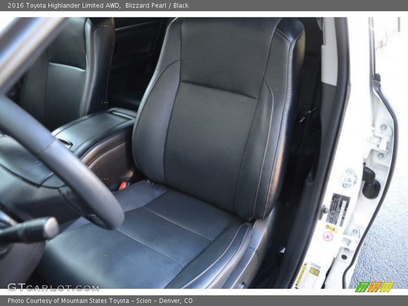 Blizzard Pearl / Black 2016 Toyota Highlander Limited AWD