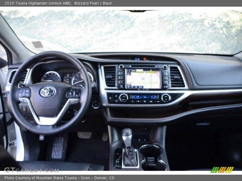 Blizzard Pearl / Black 2016 Toyota Highlander Limited AWD