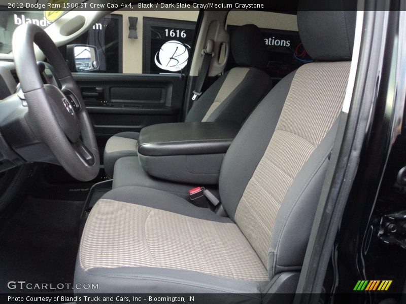 Black / Dark Slate Gray/Medium Graystone 2012 Dodge Ram 1500 ST Crew Cab 4x4