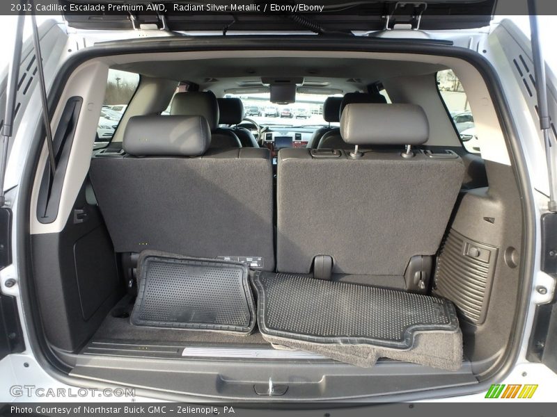 Radiant Silver Metallic / Ebony/Ebony 2012 Cadillac Escalade Premium AWD