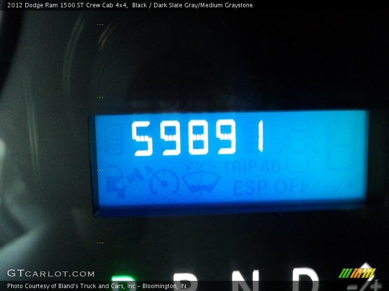 Black / Dark Slate Gray/Medium Graystone 2012 Dodge Ram 1500 ST Crew Cab 4x4