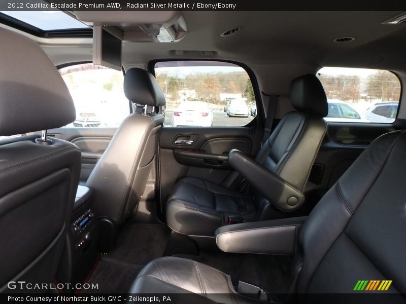 Radiant Silver Metallic / Ebony/Ebony 2012 Cadillac Escalade Premium AWD