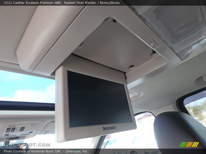 Radiant Silver Metallic / Ebony/Ebony 2012 Cadillac Escalade Premium AWD