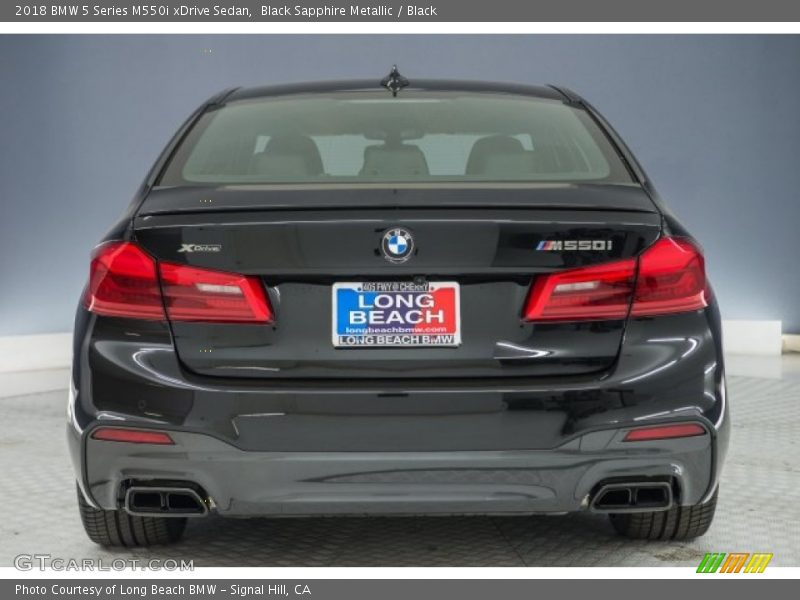 Black Sapphire Metallic / Black 2018 BMW 5 Series M550i xDrive Sedan