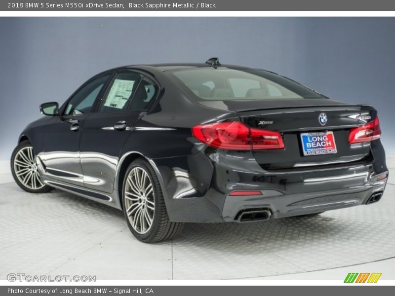Black Sapphire Metallic / Black 2018 BMW 5 Series M550i xDrive Sedan