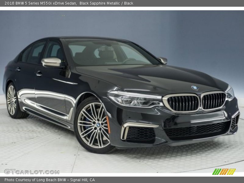 Black Sapphire Metallic / Black 2018 BMW 5 Series M550i xDrive Sedan