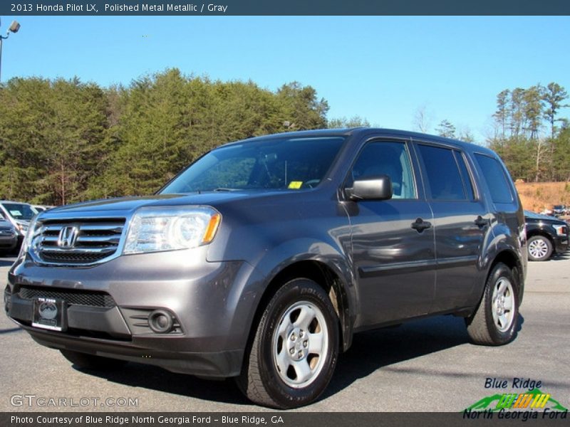 Polished Metal Metallic / Gray 2013 Honda Pilot LX