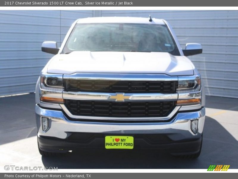Silver Ice Metallic / Jet Black 2017 Chevrolet Silverado 1500 LT Crew Cab