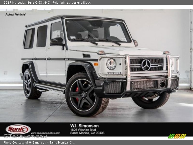 Polar White / designo Black 2017 Mercedes-Benz G 63 AMG