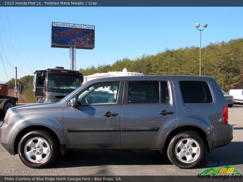 Polished Metal Metallic / Gray 2013 Honda Pilot LX