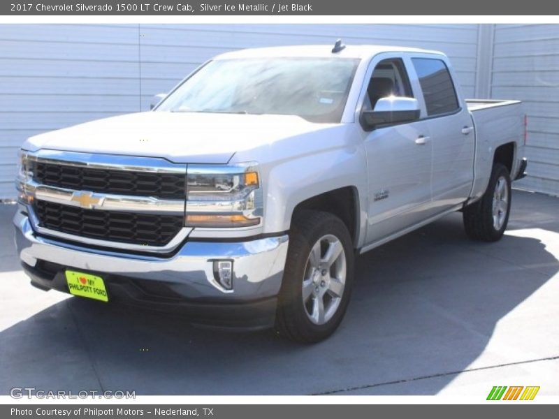 Silver Ice Metallic / Jet Black 2017 Chevrolet Silverado 1500 LT Crew Cab