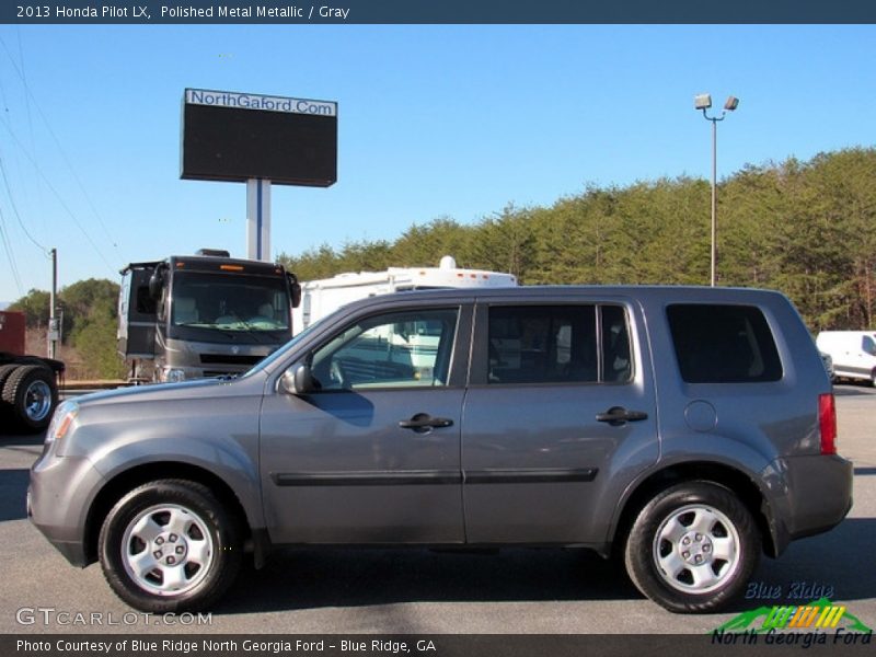 Polished Metal Metallic / Gray 2013 Honda Pilot LX