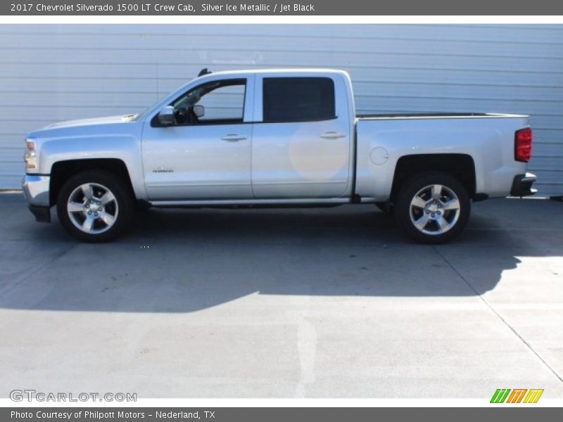 Silver Ice Metallic / Jet Black 2017 Chevrolet Silverado 1500 LT Crew Cab