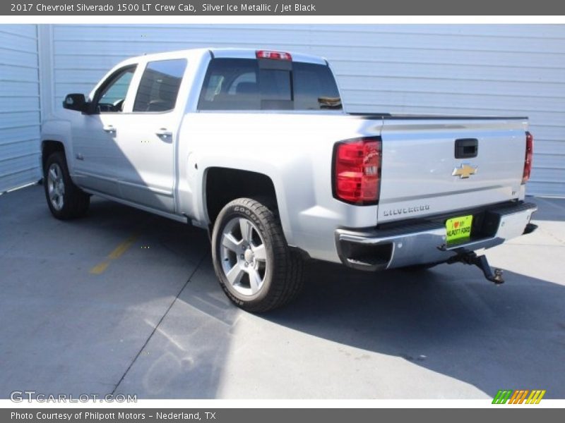 Silver Ice Metallic / Jet Black 2017 Chevrolet Silverado 1500 LT Crew Cab