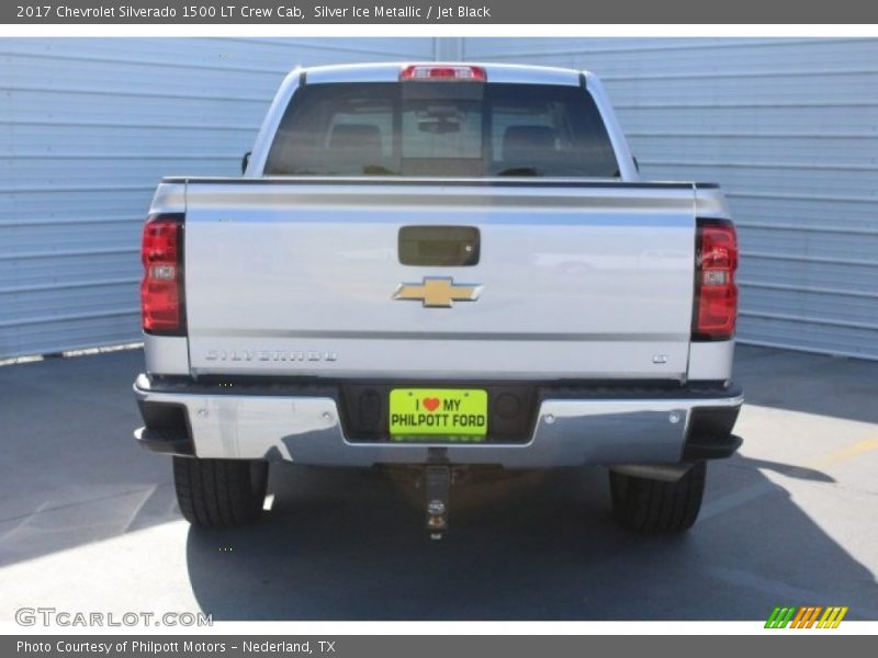 Silver Ice Metallic / Jet Black 2017 Chevrolet Silverado 1500 LT Crew Cab