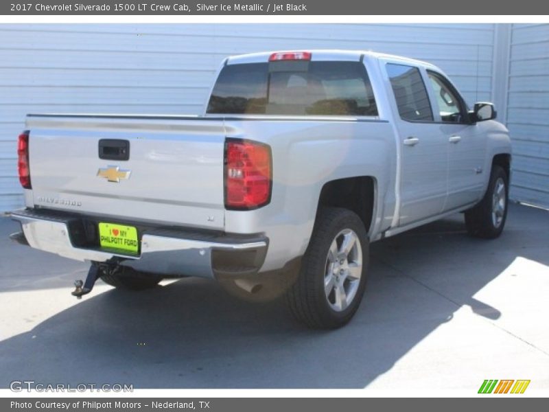 Silver Ice Metallic / Jet Black 2017 Chevrolet Silverado 1500 LT Crew Cab